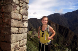 Lisa at Machu Picchu