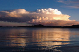 Lake Titicaca Pink Skies