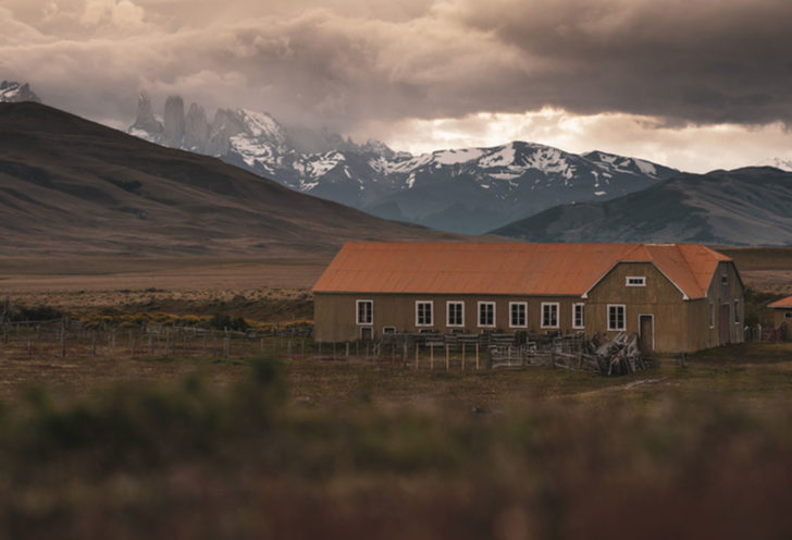 View of Estancia Cerro Guido Argentina