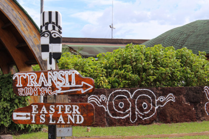 Easter Island Travel Sign