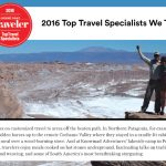 We did it! Knowmad Adventures wins Condé Nast Traveler Experience Makers + Top Travel Specialist Award for the Second Year in a Row