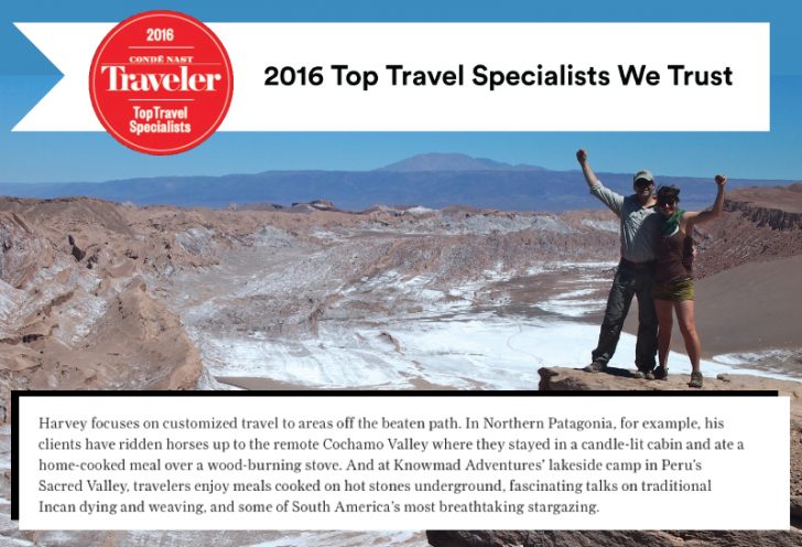 Conde Nast Traveler Award