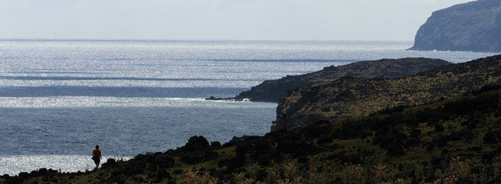 easter island hiking