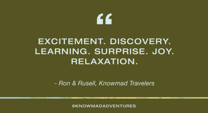 What does travel mean to you knowmad travel