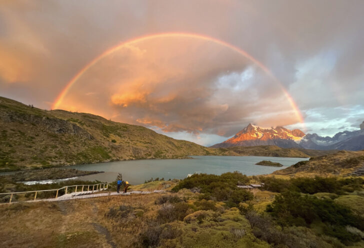 Knowmad Adventures Photo Contest: Third place winner for landscape, Chile. Rainbow in Torres Del Paine National Park