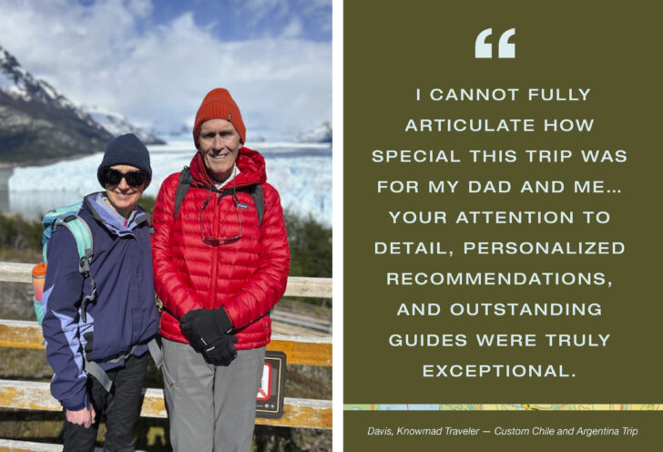 Knowmad Travelers pose for a picture in Torres del Paine