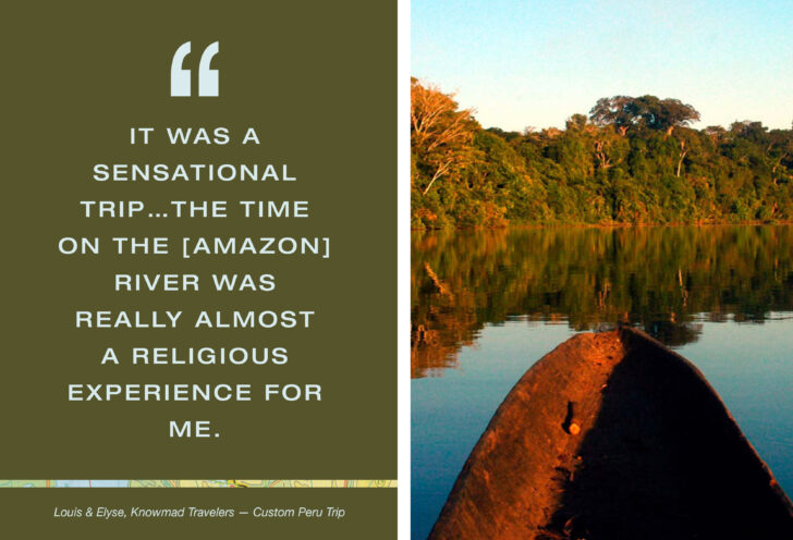 Knowmad Traveler Peru Review, canoe on the Amazon River