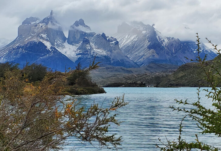 View of the horns at Torres Del Paine National Park on Knowmad traveler's Antarctica and Patagonia exploration.