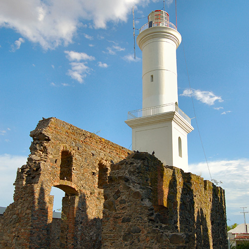 Colonial building in Uruguay, picture taken during custom Uruguay travel.