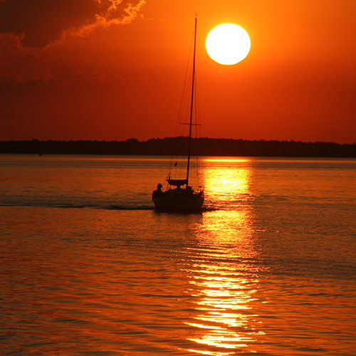 Sunset in Carmelo, Uruguay during custom travel with Knowmad Adventures.