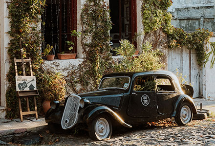 Classic car in Uruguay. Contact your Uruguay travel planner today at Knowmad Adventures.