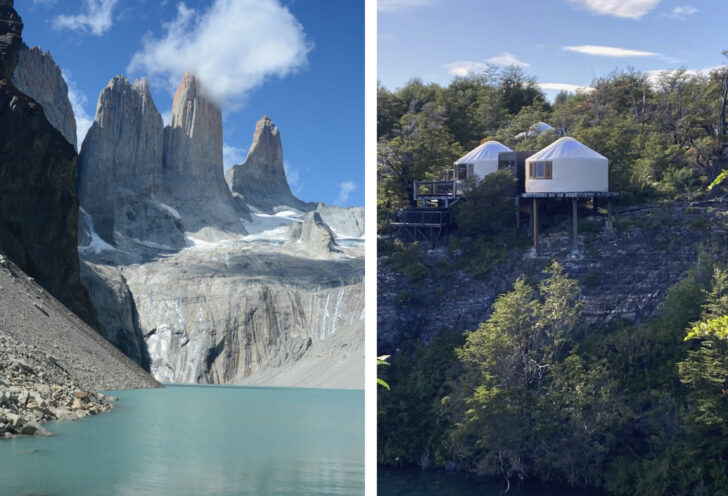 Beautiful lodging and views in Torres del Paine National Park.