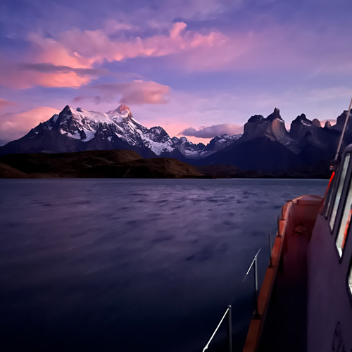 View of Patagonia by boat