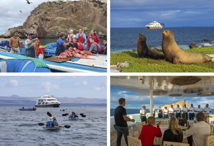 Families enjoying time together in the Galapagos