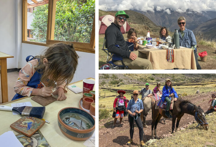 The Harvey family in Peru