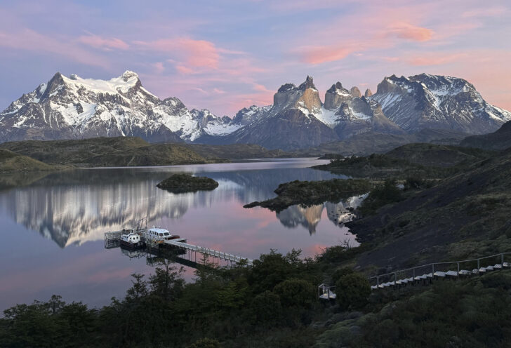 Sunrise at Explora Torres Del Paine Lodge