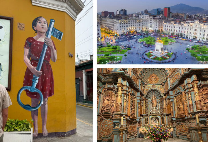 Knowmad adventures travelers explore the sites of Lima on their luxury trip. 