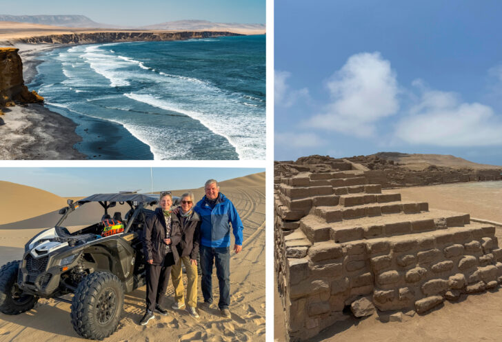 Knowmad travelers explore Paracas on their luxury Peru trip. 